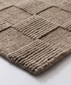 Tapis en laine - Tavle taupe - close up, thumbnail Tapis en laine - Tavle taupe - close up, thumbnail