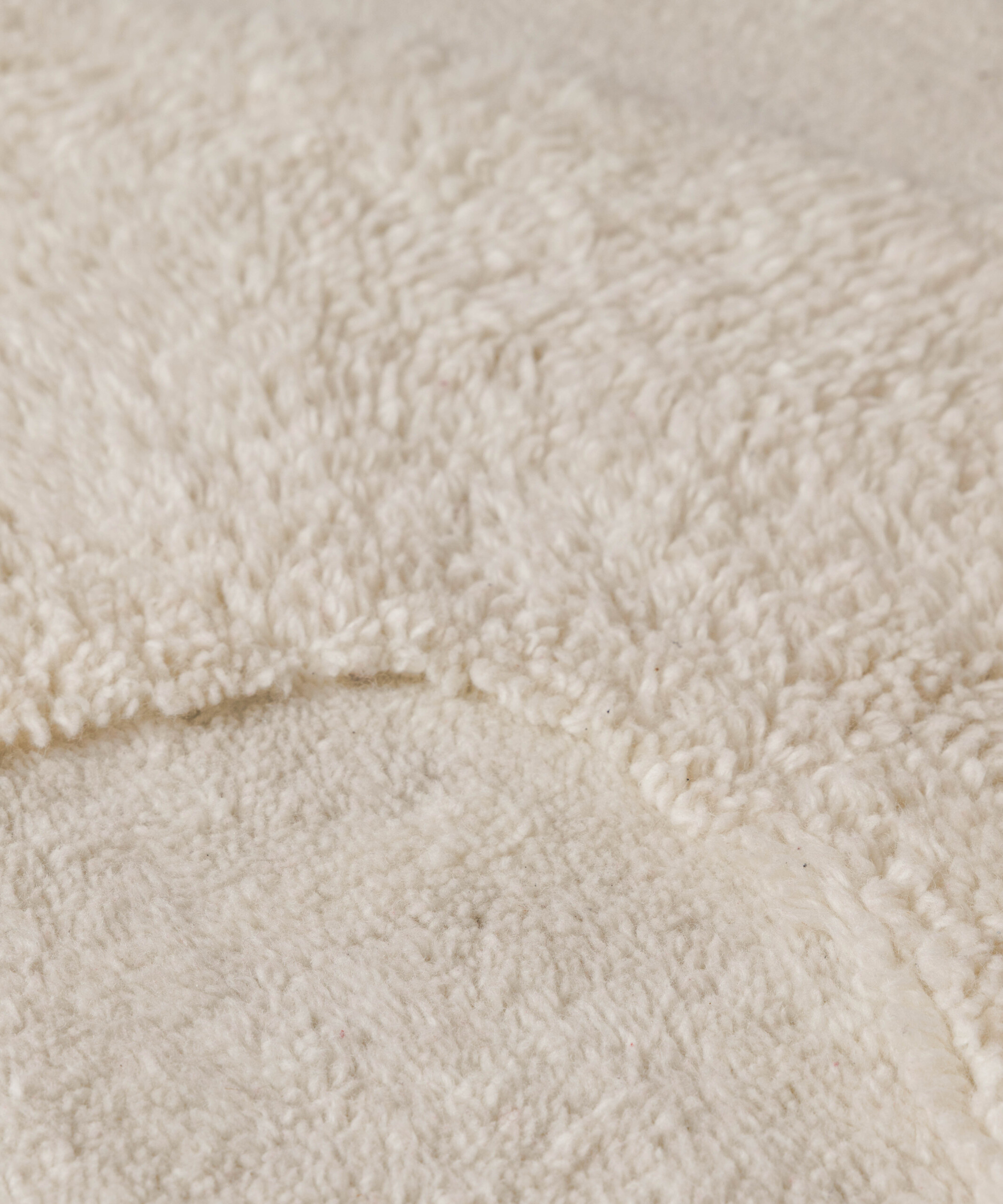Tapis organique - Tjørne Mose ivoire - close up Tapis organique - Tjørne Mose ivoire - close up