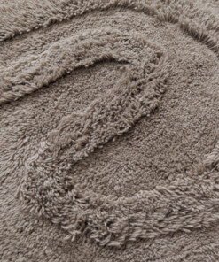 Tapis design - Tjørne Bris taupe - close up, thumbnail Tapis design - Tjørne Bris taupe - close up, thumbnail