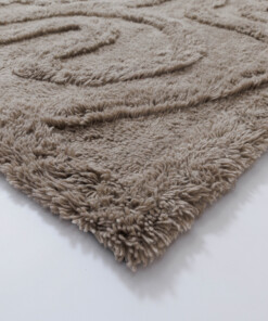 Tapis design - Tjørne Bris taupe - close up, thumbnail Tapis design - Tjørne Bris taupe - close up, thumbnail