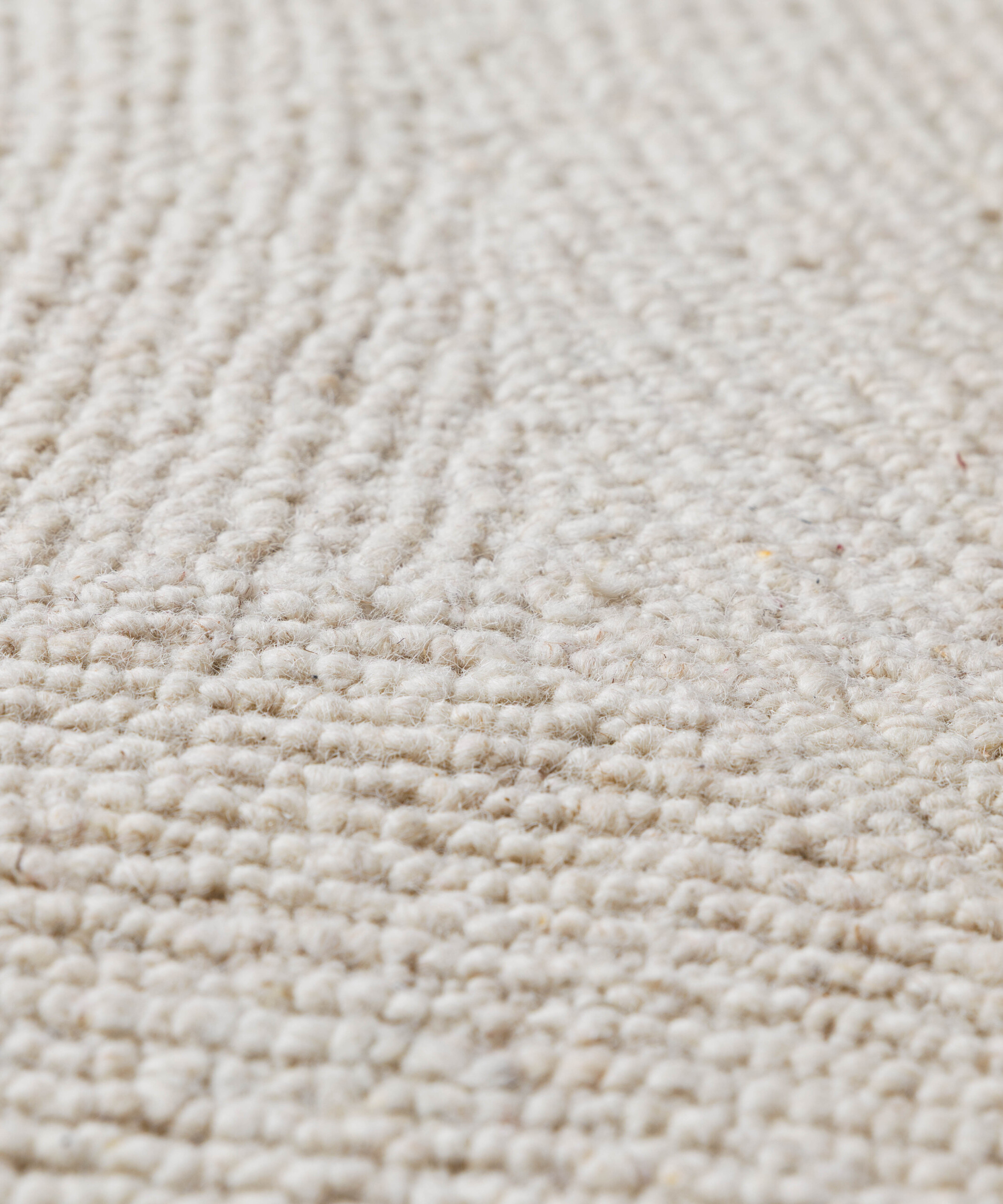 Tapis rond en laine - Tvist ivoire - close up Tapis rond en laine - Tvist ivoire - close up