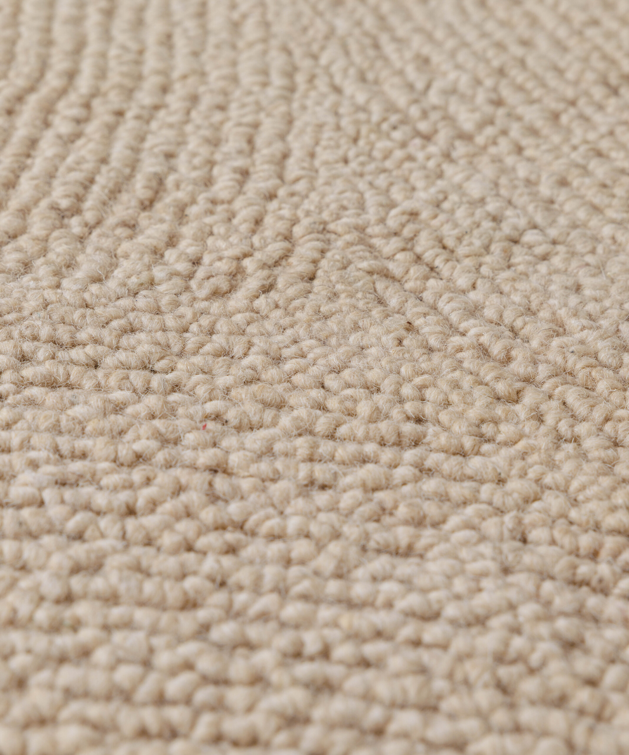 Tapis en laine - Tvist beige clair - close up Tapis en laine - Tvist beige clair - close up
