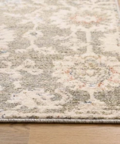 Tapis vintage - Classic Marjorie vert - close up