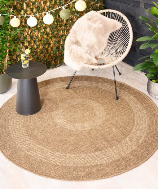 tapis exterieur la forme ronde Sunset Spirit